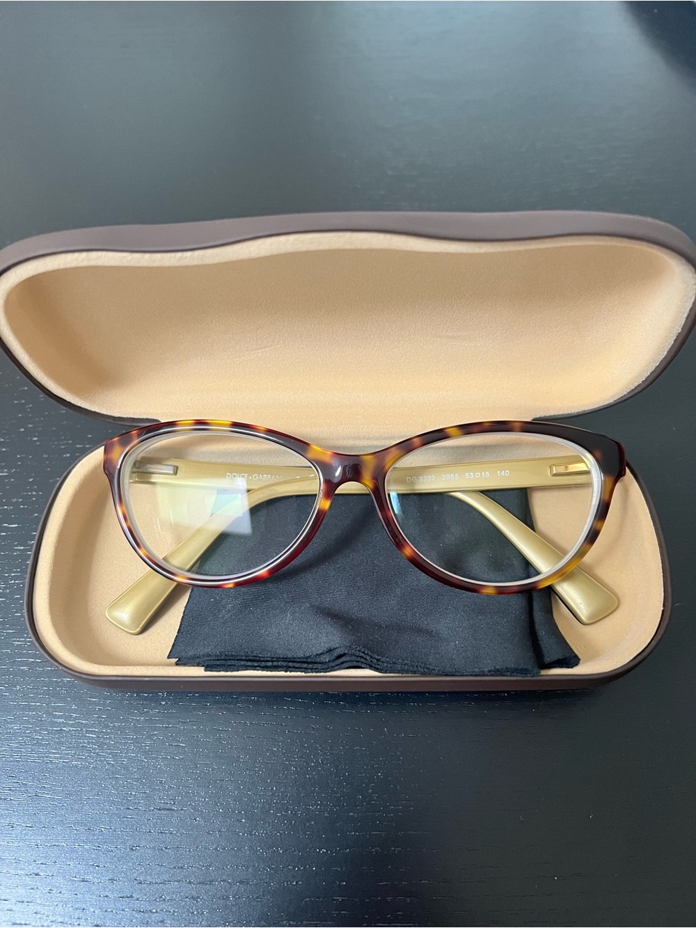 Dolce & Gabbana Tortie Cat Eye glasses